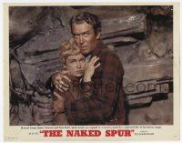 2f814 NAKED SPUR photolobby '53 scared Janet Leigh & James Stewart are trapped in a cave-in!