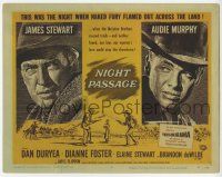 2f286 NIGHT PASSAGE TC '57 nothing could stop the showdown between James Stewart & Audie Murphy!