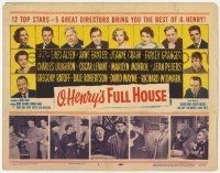 2f296 O HENRY'S FULL HOUSE TC '52 young Marilyn Monroe, Fred Allen, Anne Baxter, Jeanne Crain!