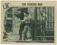 2f830 OVERLAND MAIL chapter 13 LC '42 Noah Beery & Lon Chaney Jr. w/guns by jail, The Frenzied Mob!