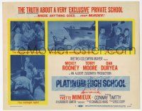 2f324 PLATINUM HIGH SCHOOL TC '60 the inside story of a school where money can buy murder!