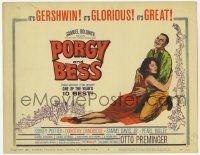 2f326 PORGY & BESS TC '59 great different artwork of Sidney Poitier & Dorothy Dandridge!