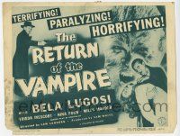 2f355 RETURN OF THE VAMPIRE TC R48 Bela Lugosi, cool image of Matt Willis as werewolf!
