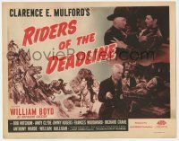 2f361 RIDERS OF THE DEADLINE TC R40s art of William Boyd as Hopalong Cassidy, Bob Mitchum!