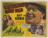 2f381 SCATTERGOOD RIDES HIGH TC '42 Guy Kibbee as Scattergood Baines, cool horse racing art!