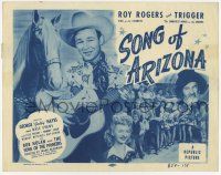 2f404 SONG OF ARIZONA TC R54 Roy Rogers with his guitar, Trigger, Dale Evans & Gabby Hayes!
