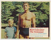2f924 SWIMMER LC #7 '68 c/u of Burt Lancaster holding young boy's hand, directed by Frank Perry