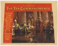 2f931 TEN COMMANDMENTS LC #3 '56 Charlton Heston as Moses says 'Let my people go' to Yul Brynner!
