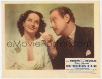 2f937 THAT UNCERTAIN FEELING LC R44 c/u of Melvyn Douglas pointing at smiling Merle Oberon!
