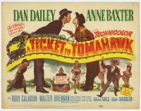 2f461 TICKET TO TOMAHAWK TC '50 Dan Dailey & Anne Baxter, uncredited sexy Marilyn Monroe pictured!