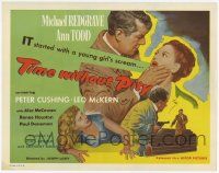2f465 TIME WITHOUT PITY TC '57 art of Michael Redgrave grabbing screaming Ann Todd, Joseph Losey