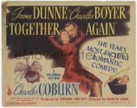 2f469 TOGETHER AGAIN TC '44 Irene Dunne & Charles Boyer romantic comedy, Charles Coburn as Cupid!