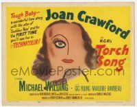 2f473 TORCH SONG TC '53 unusual art of tough baby Joan Crawford, a wonderful love story!