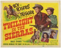 2f480 TWILIGHT IN THE SIERRAS TC R56 images of Roy Rogers riding Trigger & with Dale Evans!