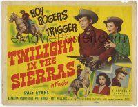 2f479 TWILIGHT IN THE SIERRAS TC '50 Roy Rogers with Estelita Rodriguez and sidekick Pat Brady!