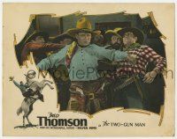 2f961 TWO-GUN MAN LC '26 great close up of cowboy Fred Thomson holding back five men!