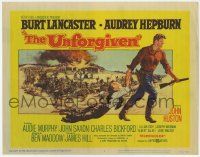2f489 UNFORGIVEN TC '60 Burt Lancaster, Audrey Hepburn, directed by John Huston!