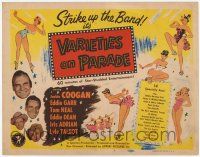 2f492 VARIETIES ON PARADE TC '51 Jackie Coogan, Eddie Garr, Tom Neal, star-studded entertainment!
