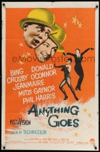 2g038 ANYTHING GOES 1sh '56 Bing Crosby, Donald O'Connor, Cole Porter!