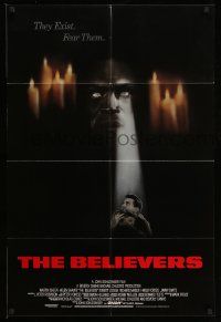 2g068 BELIEVERS int'l 1sh '87 Martin Sheen, Robert Loggia, nothing can stop them, different art!