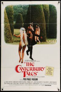 2g145 CANTERBURY TALES int'l 1sh '80 Pier Paolo Pasolini, image of woman in wild red outfit!