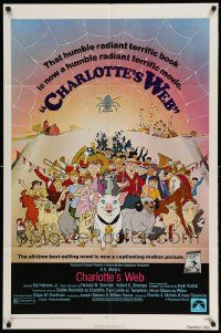 2g158 CHARLOTTE'S WEB 1sh '73 E.B. White's farm animal cartoon classic!