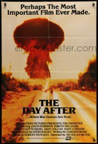 2g209 DAY AFTER int'l 1sh '83 Jason Robards, nuclear holocaust, wild image of mushroom cloud!