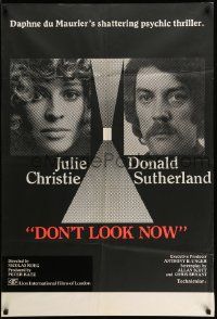 2g242 DON'T LOOK NOW English 1sh '73 Julie Christie, Donald Sutherland, directed by Nicolas Roeg!