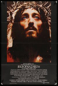 2g443 JESUS OF NAZARETH English 1sh '77 Franco Zeffirelli, Robert Powell in crown of thorns!