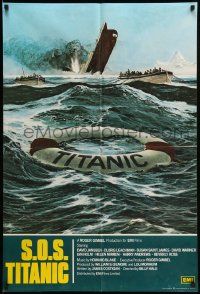 2g736 S.O.S. TITANIC English 1sh '79 David Janssen, Susan Saint James, disaster art!