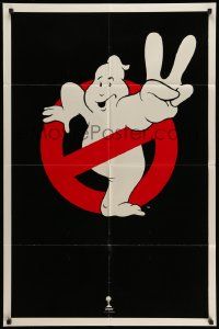 2g346 GHOSTBUSTERS 2 teaser 1sh '89 Ivan Reitman, best huge image of ghost logo with no text!