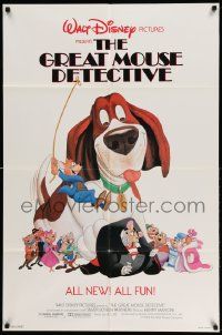 2g369 GREAT MOUSE DETECTIVE 1sh '86 Walt Disney's crime-fighting Sherlock Holmes rodent cartoon!