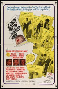 2g375 GUIDE FOR THE MARRIED MAN 1sh '67 Walter Matthau, Robert Morse, Inger Stevens!