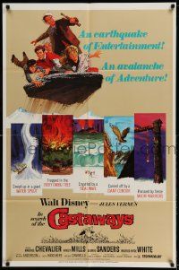 2g430 IN SEARCH OF THE CASTAWAYS 1sh R70 Jules Verne, Hayley Mills in an avalanche of adventure!
