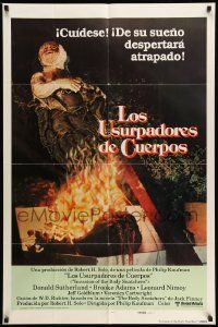 2g437 INVASION OF THE BODY SNATCHERS Spanish/U.S. style A export int'l 1sh '78 different image!