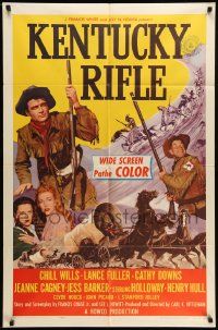 2g456 KENTUCKY RIFLE style A 1sh '55 with his wits, weapons & women he faced victory or sudden death
