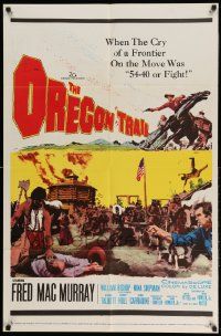 2g636 OREGON TRAIL 1sh '59 Fred MacMurray, the battle-cry 54-40 or Fight resounded across the West!