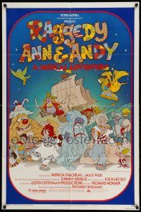2g690 RAGGEDY ANN & ANDY 1sh '77 A Musical Adventure, cartoon artwork by Jarg!