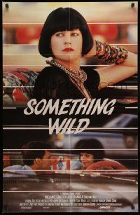2g780 SOMETHING WILD int'l 1sh '86 Melanie Griffith & Jeff Daniels, Ray Liotta, white title design