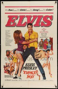 2g855 TICKLE ME 1sh '65 Elvis Presley is fun, way out wild & wooly, spooky & full of joy and jive!