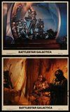 2h102 BATTLESTAR GALACTICA 4 8x10 mini LCs '78 great images of the chromium-covered Cylon warriors