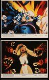 2h072 ROCK & RULE 7 8x10 mini LCs '83 cool rock 'n' roll cartoon, the movie you can feel!