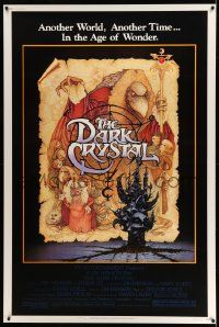 2j154 DARK CRYSTAL 40x60 '82 Jim Henson & Frank Oz, Richard Amsel fantasy art!
