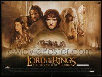 2j184 LORD OF THE RINGS: THE FELLOWSHIP OF THE RING British quad '01 montage of top cast!