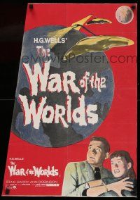 2j186 PSYCHO/WAR OF THE WORLDS INCOMPLETE British quad '65 H.G. Wells!