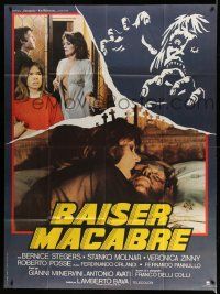 2j195 MACABRE French 1p '81 Lamberto Bava Italian horror thriller, different sexy image!