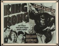 2j005 KING KONG 1/2sh R52 he's holding Fay Wray on Empire State Building + headshots of top stars!