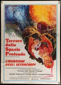 2j244 INVASION OF THE BODY SNATCHERS Italian 1p '79 great different pod art, classic remake!
