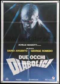 2j250 TWO EVIL EYES Italian 1p '90 Dario Argento & George Romero's Due occhi diabolici, Sciotti art