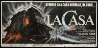 2j198 EVIL DEAD Italian 3p '84 Sam Raimi cult classic, completely different haunted house art!